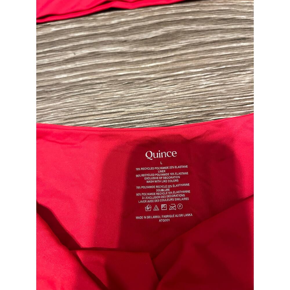 Quince Two-piece Bikini Set in Cherry Red Size L NWT! - Picture 5 of 6